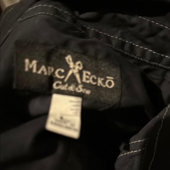 Vintage Marc Ecko Black Lightweight Button Up Shirt Men's Large - Picture 2 of 5